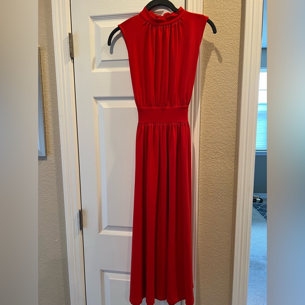 Leota Red Maxi Dress